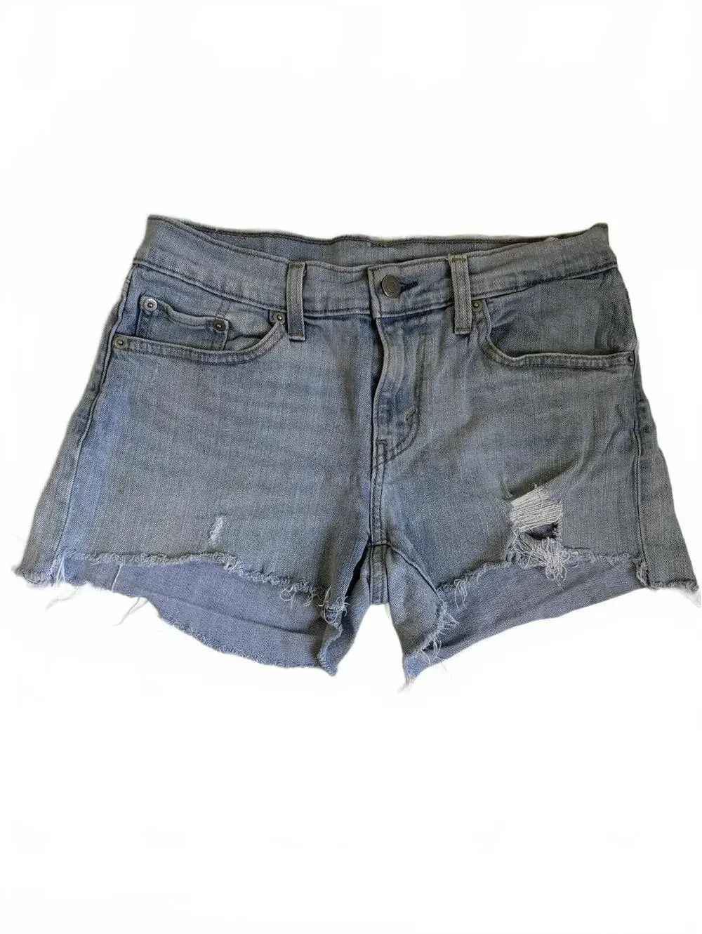 Levi’s‎ | Women’s Cut Off Ripped Denim Jean Shorts Light Wash Size 28